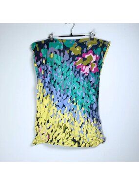 100% Cotton Abstract Watercolor Floral Pillowcase Bed Bedroom Blue Cottage